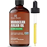 Botanic Hearth Argan Hair Oil for Adult Hydration, Nourishing, Strengthening, Curly, Frizzy, Dry, Damaged Hair, Non-GMO Verified, 4 fl oz, 1 Count