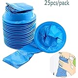 25 sacs à vomi - Jetables - 1000 ml - Matériel médical pour les voyages ou urgences - Pour les malades ou le mal de l'air - Sac avec embouchure