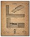 Carpenter Patent Prints - Set Of 6 (8 Inches X 10 Inches) Woodworking Wall Art Decor Photos