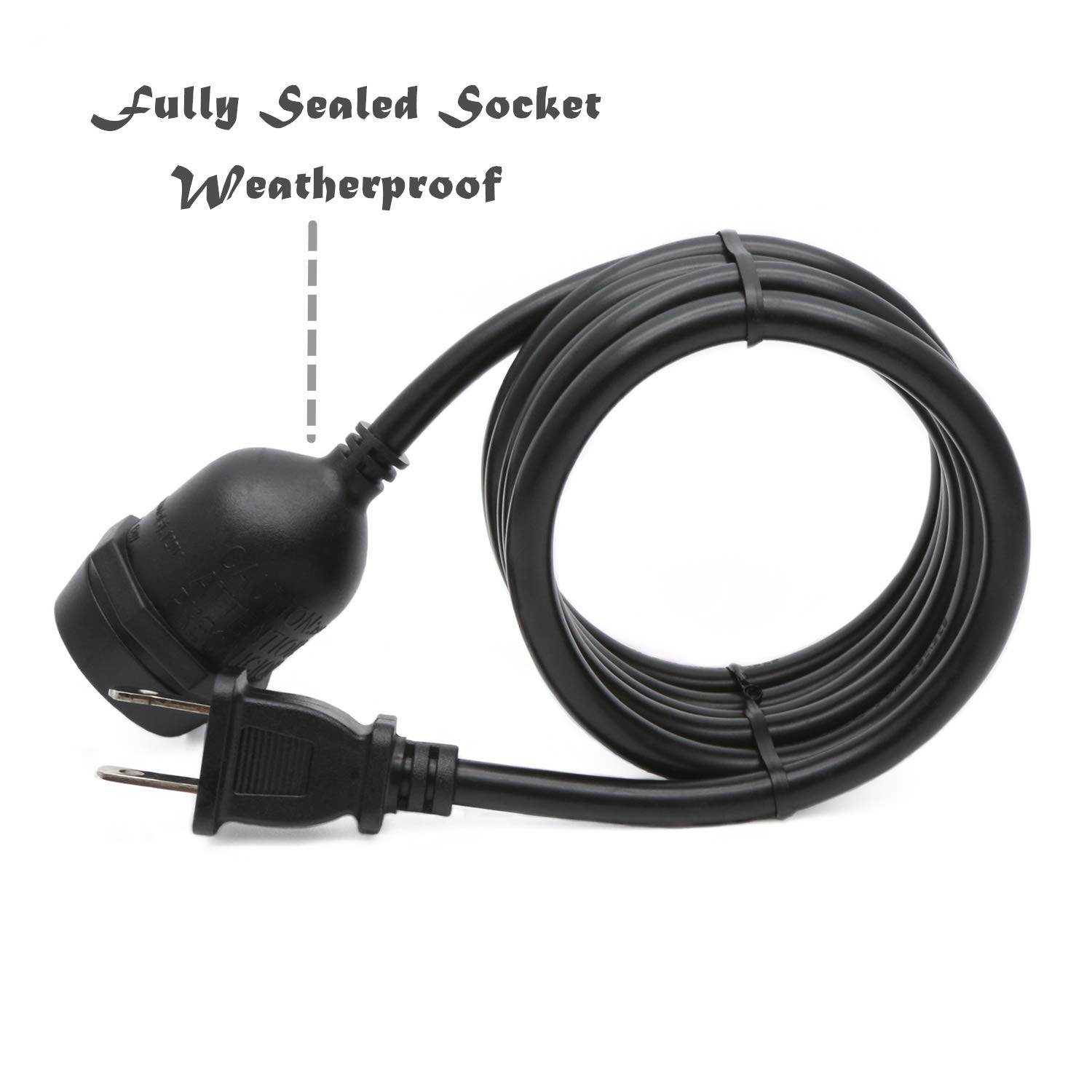 ... Weatherproof Patio String Lights, E26/E27 Hanging Socket Ceiling Lamp Kit, for Bistro Bar Kitchen Backyard and Industrial Vintage DIY (Thick Wire No ...