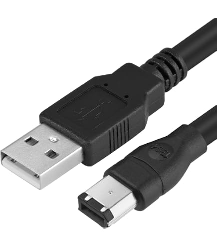 Amazon.com: CABLEMAX FireWire 800 to 400 Cable - 6ft - Connect 9