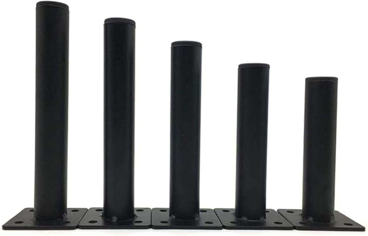 4 Piezas Mueble Tv Negro Patas, Patas De Muebles Patas De Mesa De Metal