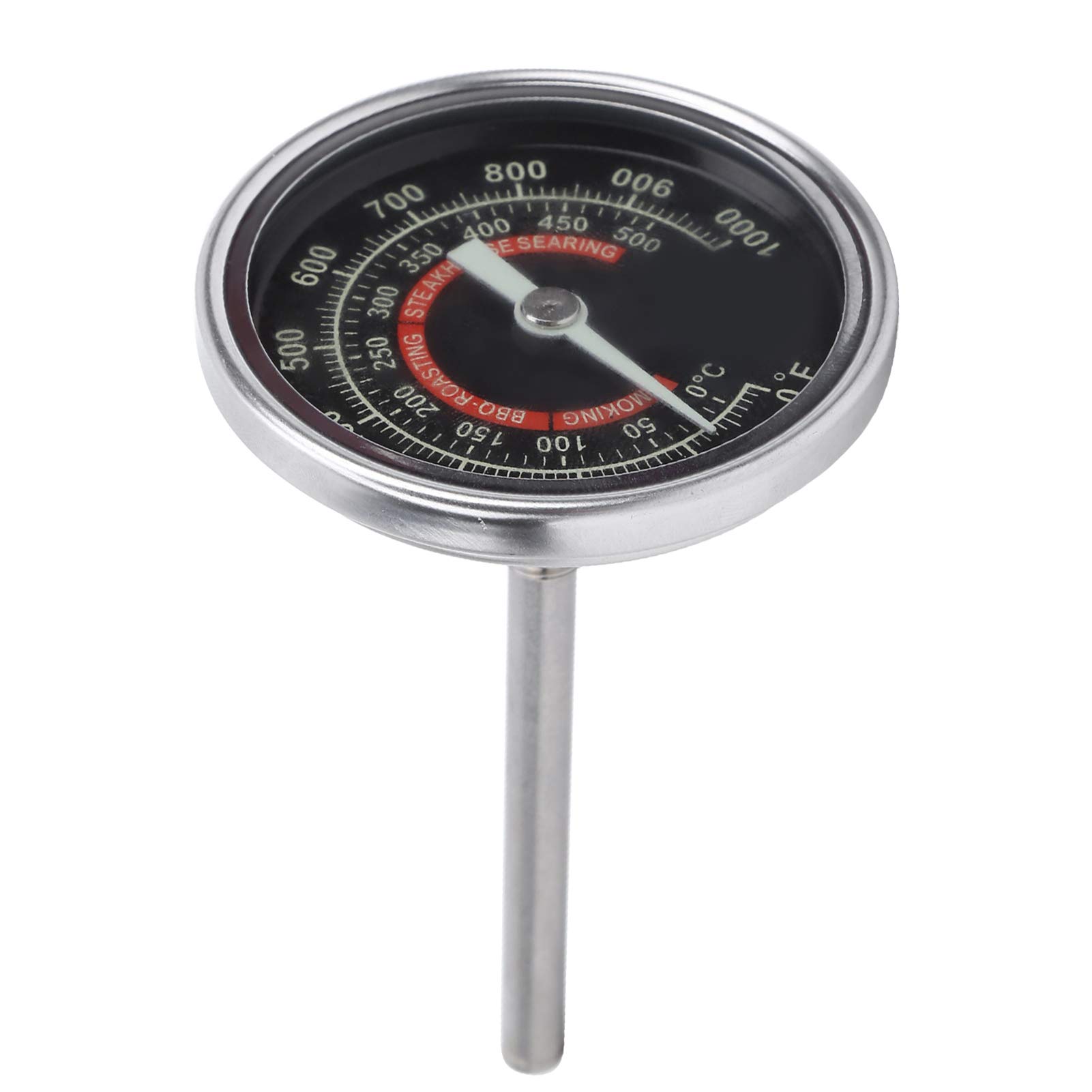Instant Read Meat Thermometer Food Thermometer for Oven BBQ Grill Cooking, Stainless Steel Household Kitchen Thermometer with Fast Accurate Temperature Reading 0-1000鈩?/td>