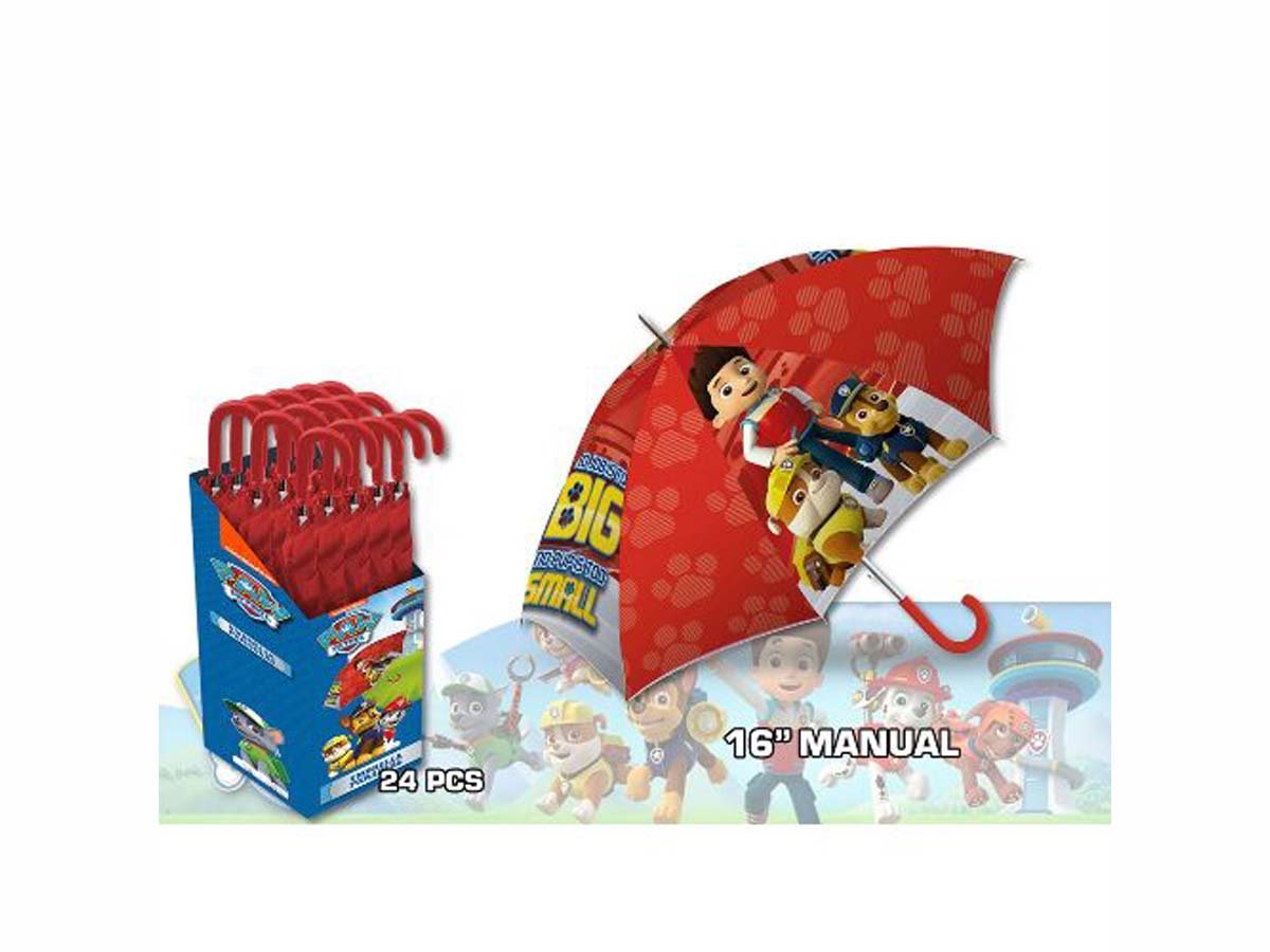 Kids Paw Patrol Paraguas Clásico, 57 cm, Rojo: Amazon.es: Equipaje