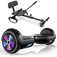 Scooter Seat Attachment, Scooter with Go Kart for Kids Boys Girls Adults, with Corlorful LED Lights, Bluetooth