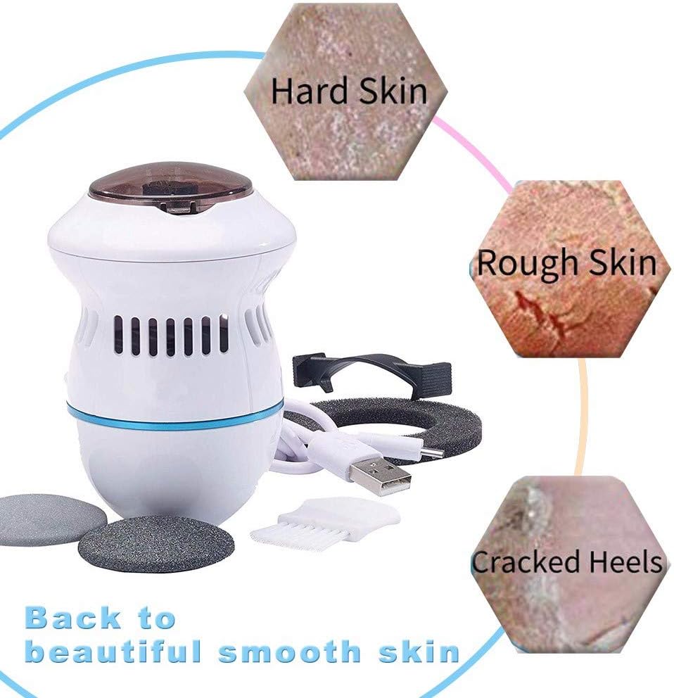 Rechargeable Electric Callus Remover Waterproof Automatic Pick Up The Mess for Feet and Hands Remove Hard Skin Heel Care Dead Skin Can be Use for Wet and Dry Feet