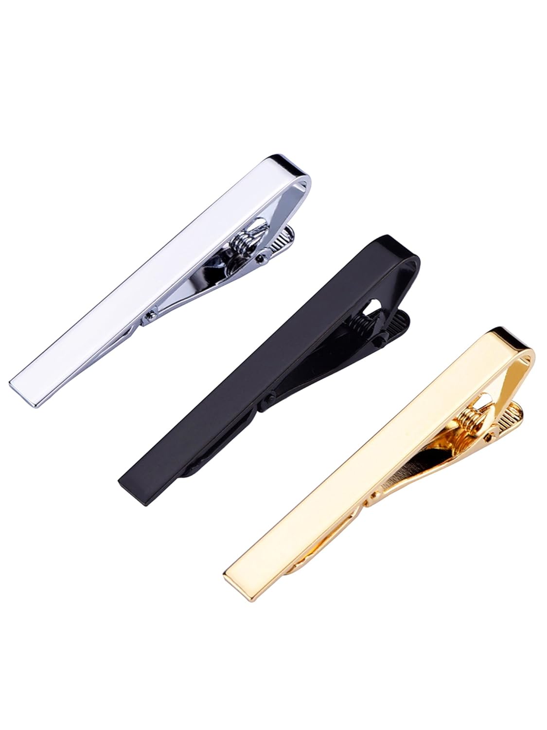 Set 4 Fermacravatta E Gemelli Uomo - Argento, Ferro E Lega, Eleganti E Pratici - Foto 8