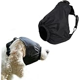 Rislobx Dog Eye Mask Nylon Calming Cap Tool for Dogs with Anxiety, Pet Head Wrap Mask Muzzle for Grooming Anti Car Sickness (S)