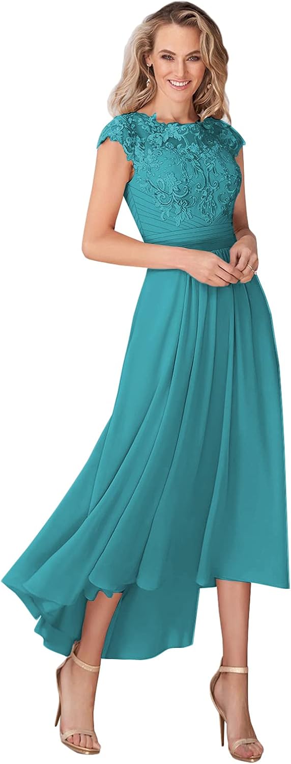 Women's Lace Mother of The Bride Dress A Line Sleeveless Ankle Length