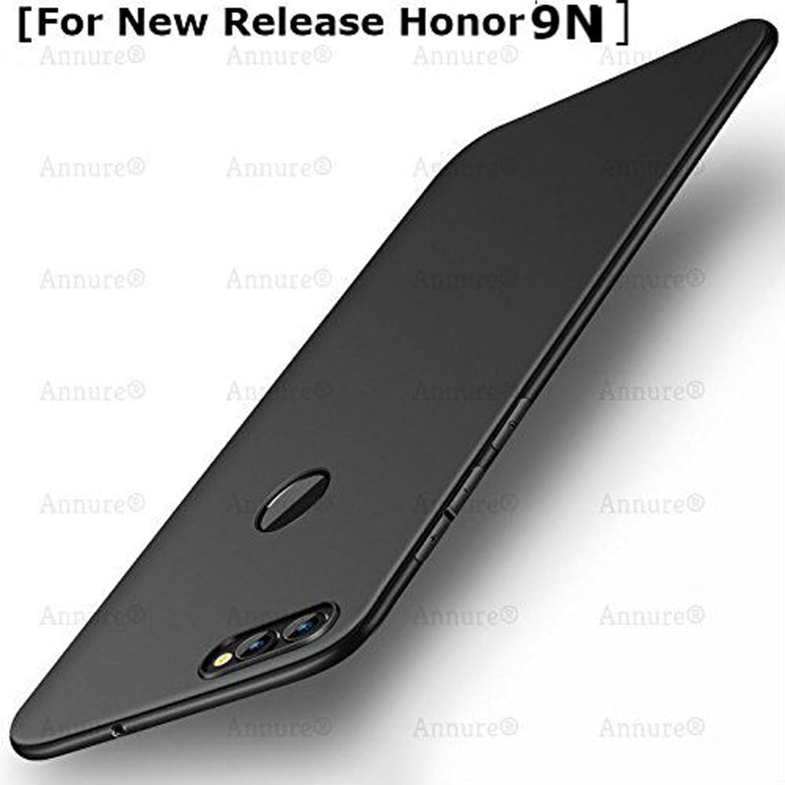 Annure® Slim TPU Back Cover Case for Honor 9N (Black Matte)