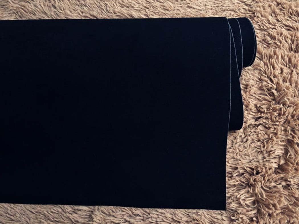 Self Adhesive Velvet Flock Liner for Jewelry Drawer Craft Fabric Peel and Stick Black - Image 3