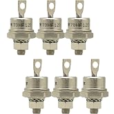3 Pair Rectifier Diode 70A 1200V 3PCS 70HF120 3PCS 70HFR120 High Power Rectifier Metal Stud Type Forward/Reverse Rectifier Diodes