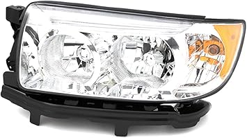 Amazon Com For Subaru Forester Headlight 2005 2006 2007 2008 Driver Left Side Headlamp Assembly Replacement Automotive
