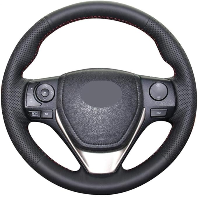 WJUKC Soft Artificial Leather Car Steering Wheel Cover for