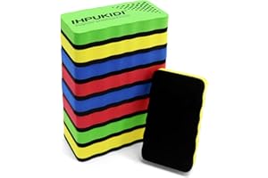IHPUKIDI Dry Erase Eraser, Magnetic Whiteboard Eraser 8 Pack White Board Erasers, Dry Eraser for Whiteboard, Chalkboard, and Glass, Perfect for School, Home, Office