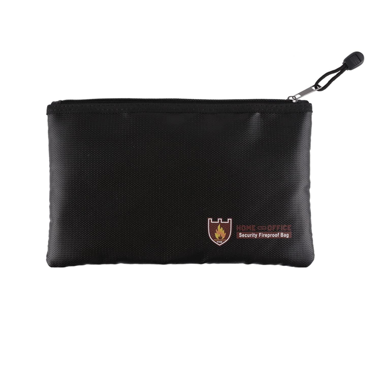 Fireproof Document Bag, DesignerBox Fireproof Safe Money Document Bag Silicone Coated Fire Water Resistant with Zipper for File Folder Holder Ipad Money Cards Jewelry Passport (S-10.62"x6.29")