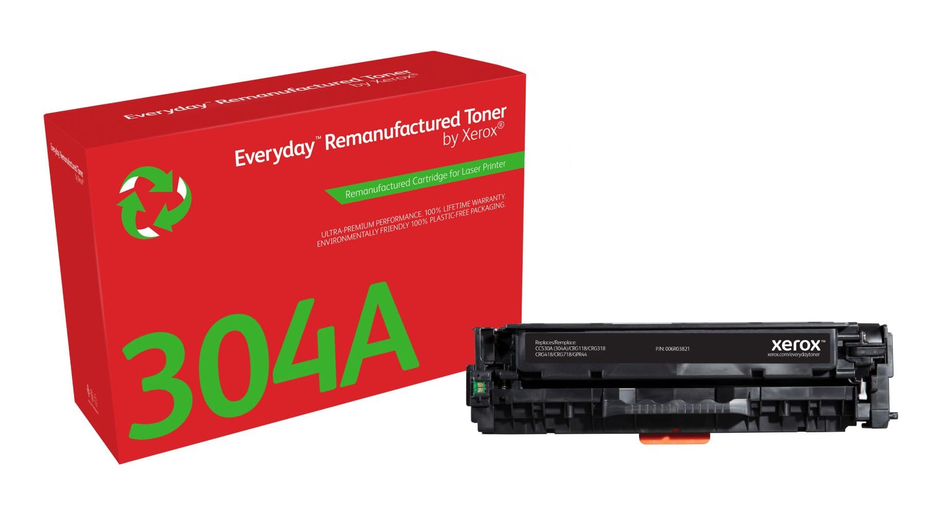 Xerox Everyday Compatible HP 304A CC530A Black Toner, Standard Capacity, Remanufactured