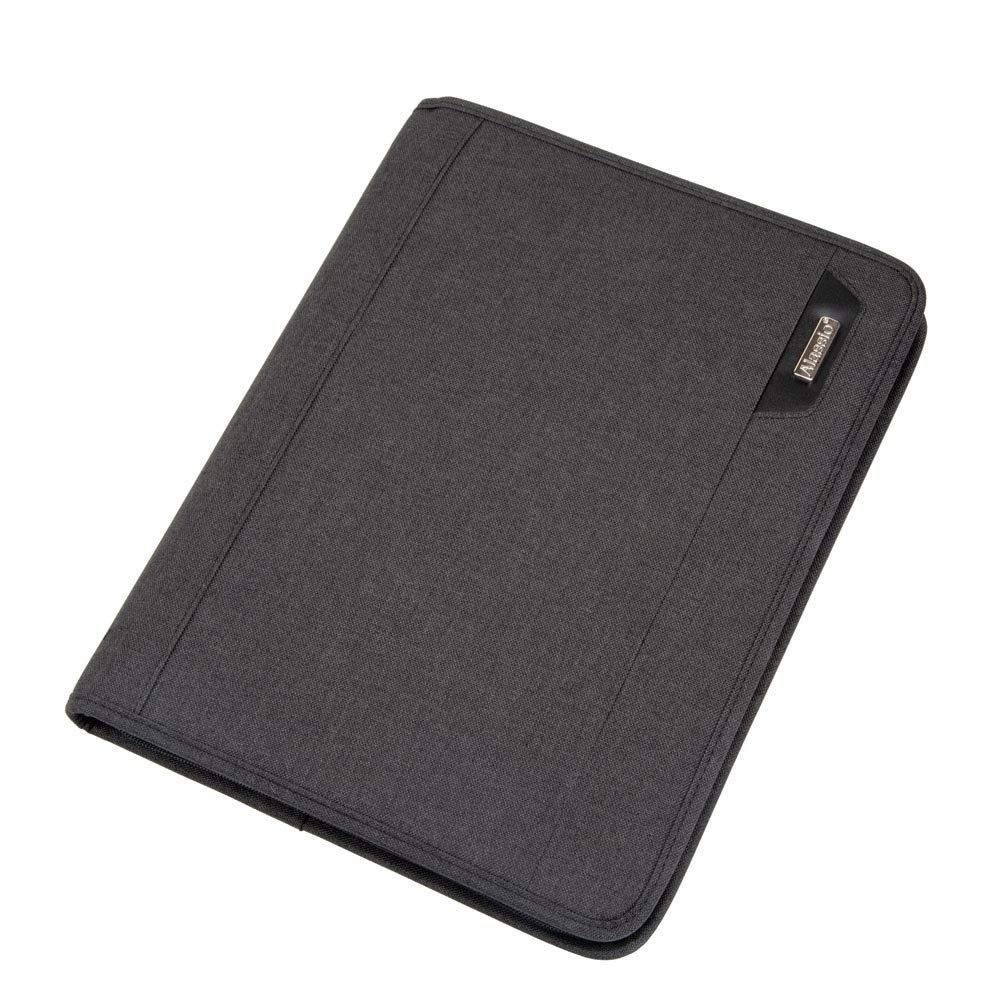 Alassio Olbia 30119 Nylon Conference Folder A4 36 x 28 x 5 cm with Tablet Compartment A4 Writing Pad Ring Binder Mechanism 6 Business Card Slots and 2 Pen Loops