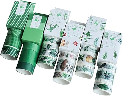 Amazon Azue マスキングテープ 紙テープ 18巻セット 2m巻 ギフト きれい かわいい 和紙テープ デコレーション 直径4cm 15mm幅 12巻 30mm幅 6巻 カラフル 剥がしやすい マスキングテープ 文房具 オフィス用品