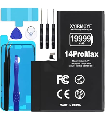 Amazon.com: XYIRMCYF 19999mAh Super Capacity Battery Compatible