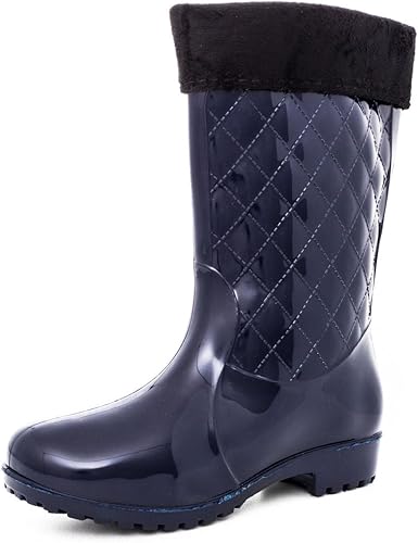 Damen Regen Gummistiefel Schlupf Stiefel Garten Boots Schuhe Einlage Blau 41 Amazon De Schuhe Handtaschen