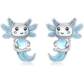Animal Stud Earrings for Women 925 Sterling Silver Duck/Chicken/Corgi/Frog/Axolotl Earrings Jewelry Gifts