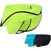ZONBAILON Men's Boxers, G-String Backed Pouch Thongs with Skirting, Sexy Sleep Shorts Silky Pajama Underwear, Split Side