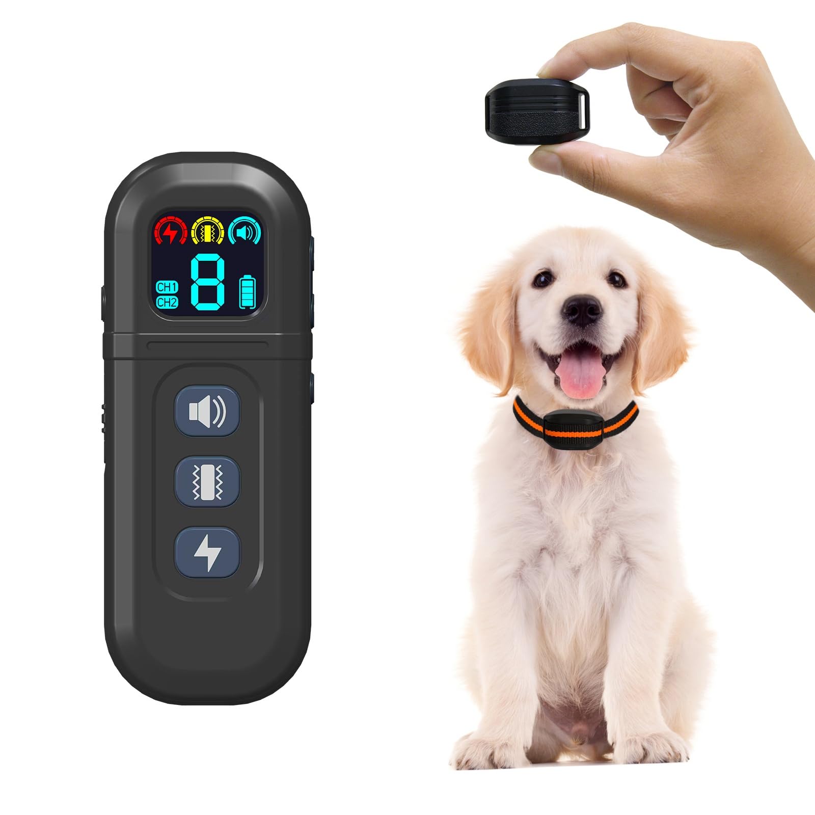 Photo 1 of Smallest Dog Training Collar for 5-15 lbs Small Medium Dogs,1900Ft Remote Range Small Dog Shock Collar with Beep (1-3), Vibration(0-9), Safe Shock(0-9) Waterproof e Collar
