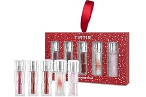 TIRTIR Holiday Lip Stain Gift Set | 12H Lasting Korean Lip Gloss Stocking Stuffers for Women, set of 5