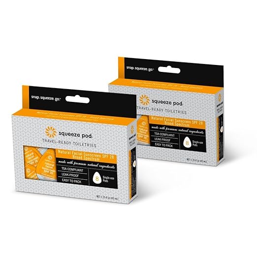 Travel Facial Sunscreen - 16 Single Use Pods