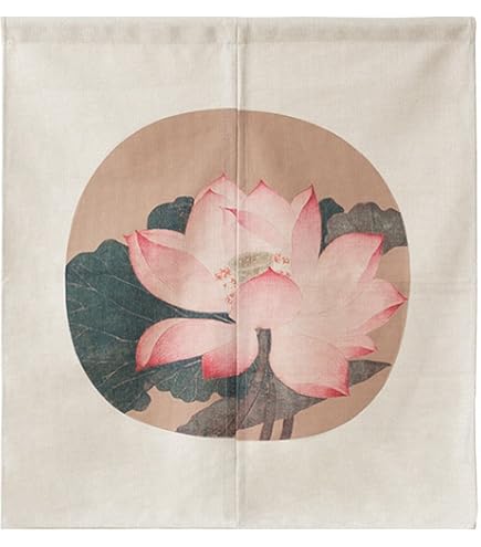 Handmade Shibori Japanese Noren Curtain – Cotton, Natural Dye, 33.5x59 Inch, Room Divider
