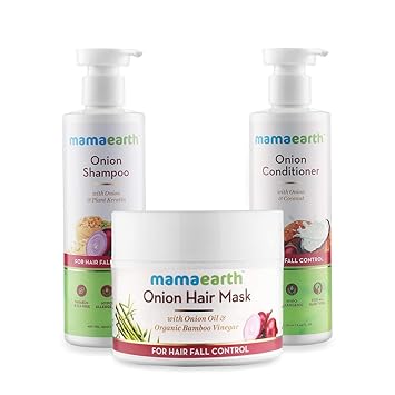 Mamaearth Ultimate Hair Fall Care Range, for Hair Fall Control, (Hair Mask 200ml + Shampoo 250ml + Conditioner 250ml)