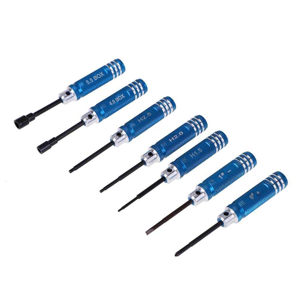 RC Car Tools Kit, Blue Stable RC Model Car Screwdriver, Hex Durable RC Model RC Model Car for RC Car RC Toy