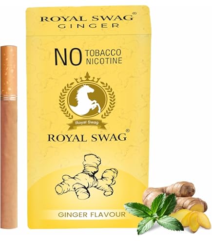 Amazon.com: ROYAL SWAG Natural Herbal Cigarettes Ginger, Clove Flavour 20  Sticks Ayurvedic Herbs Clove, Tulsi 100% Tobacco-Free and Nicotine-Free :  Health & Household