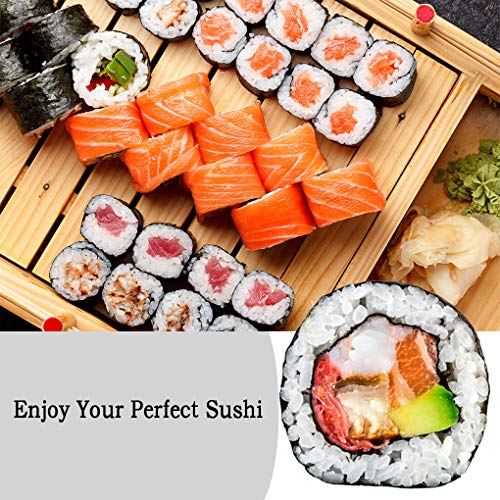 Yolyoo Sushi Kit Rolling Mats for Sushi Making 1x Rice Paddle, 6x Silicone Baking Cups and 2 Chopsticks
