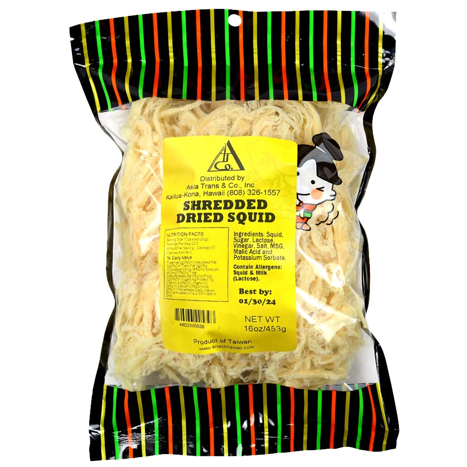 Asia Trans Saki Ika Dried Cuttlefish Snack Hawaiian Seafood Jerky