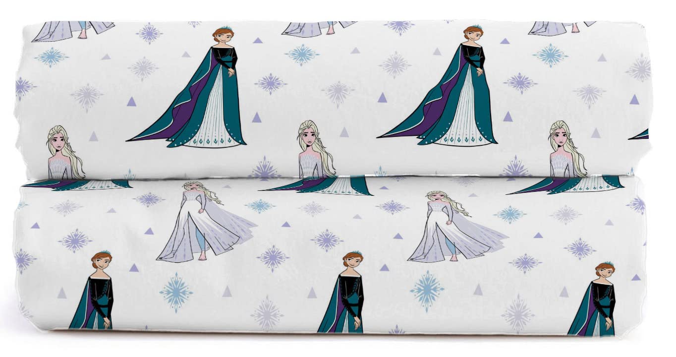 Jay Franco Disney Frozen Role Play 100% Cotton Double Fitted Sheets - 2 Pack
