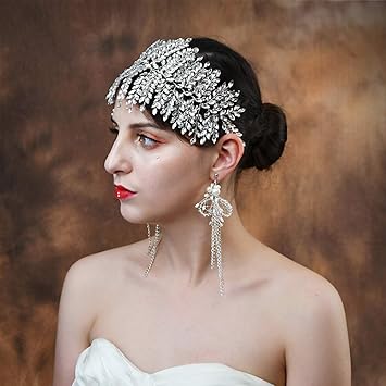 Amazon Com Trixy Wedding Headband Bridal Hair Band Bridal