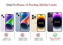 NITITOP Compatible for iPhone 14 Pro Max Case Cute
