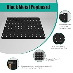 Hogurity Peg Board, 4 Pack Metal Pegboard Panels
