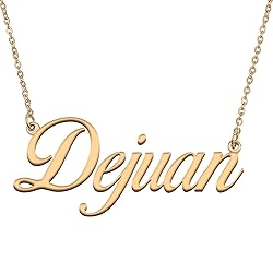 HUAN XUN Customized Custom Simple Any Name Necklace