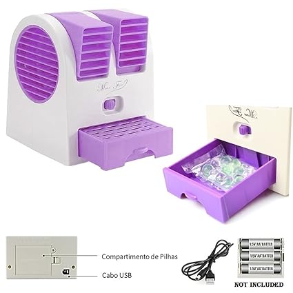 HomeFast Mini Dual Bladeless Fragrance Fan(Multicolor)