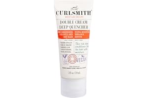 CURLSMITH - Double Cream Deep Quencher - Vegan Moisturising Deep Conditioner for Ultra Dry, Wavy, Curly or Coily Hair (2oz)