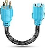 CircleCord NEMA L5-30P to L14-30R Adapter Cord, 4