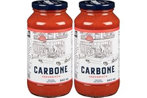 VALUBNDL: Carbone Arrabbiata Pasta Sauce (2-Pack) – Bulk 1320ml Total – Michelin Star Chef Created Spicy Marinara – 660ml Jar