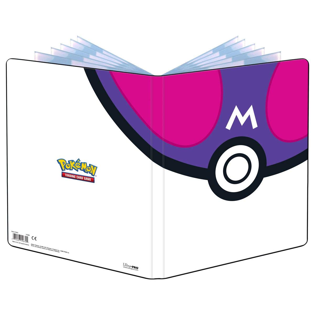 Ultra Pro Pokémon ,Master Ball 9-Pocket Portfolio, Card Game, Ages 6+, 2 Players, 10+ Minutes Playing Time