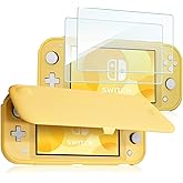 ProCase Flip Cover for Nintendo Switch Lite with 2 Pack Tempered Glass Screen Protectors, Slim Protective Flip Case with Magn