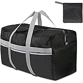 Extra Large Duffle Bag Lightweight, 96L Travel Duffel Bag Foldable for Men Women, Waterproof & Durable(BLACK)