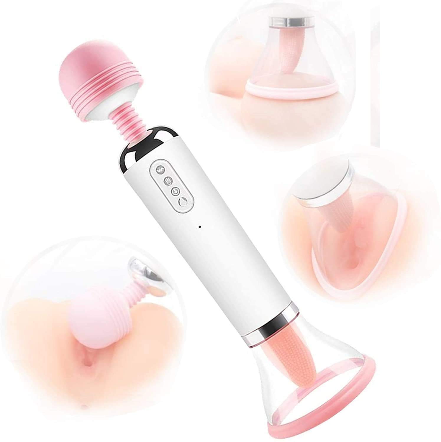 Clịtoral Stịmulation Vịbrạtor Sụcking Lịcking Tọys 10 Speed 2 in 1 Handheld Oral Tongue Stimulator, Smooth Skin-Like Silica Gel, IPX7 Waterproof and USB Rechargeable for Wọmen Plẹasure Cọuple Sẹx Tọys