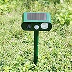 Ultrasonic Animal Solar Powered Pest Repellent,CAMTOA Outdoor Solar Repeller Repellent Pest Get Rid Of Squirrel Deer Skunk Chipmunk Rabbit and Other Unwanted Animals Away